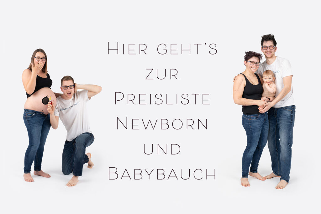 Preisliste Newborn und Babybauch