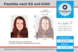 Passfoto biometrisch nach EU